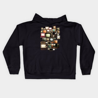 old vintage tv Kids Hoodie